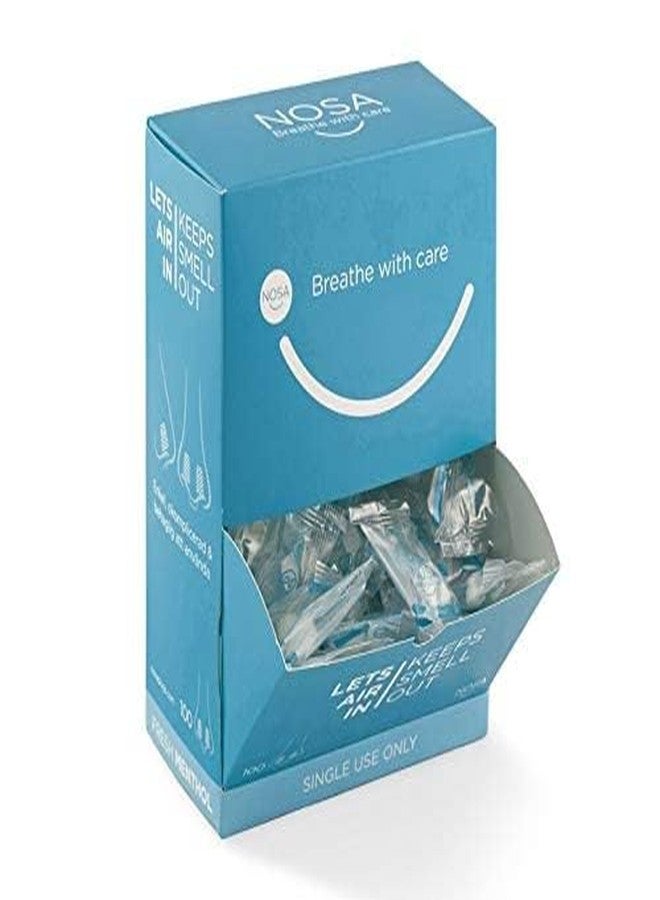 Rescue Essentials NOSA Mentholated Nose Plugs to Block Pungent Odors (Box of100) - Image 2
